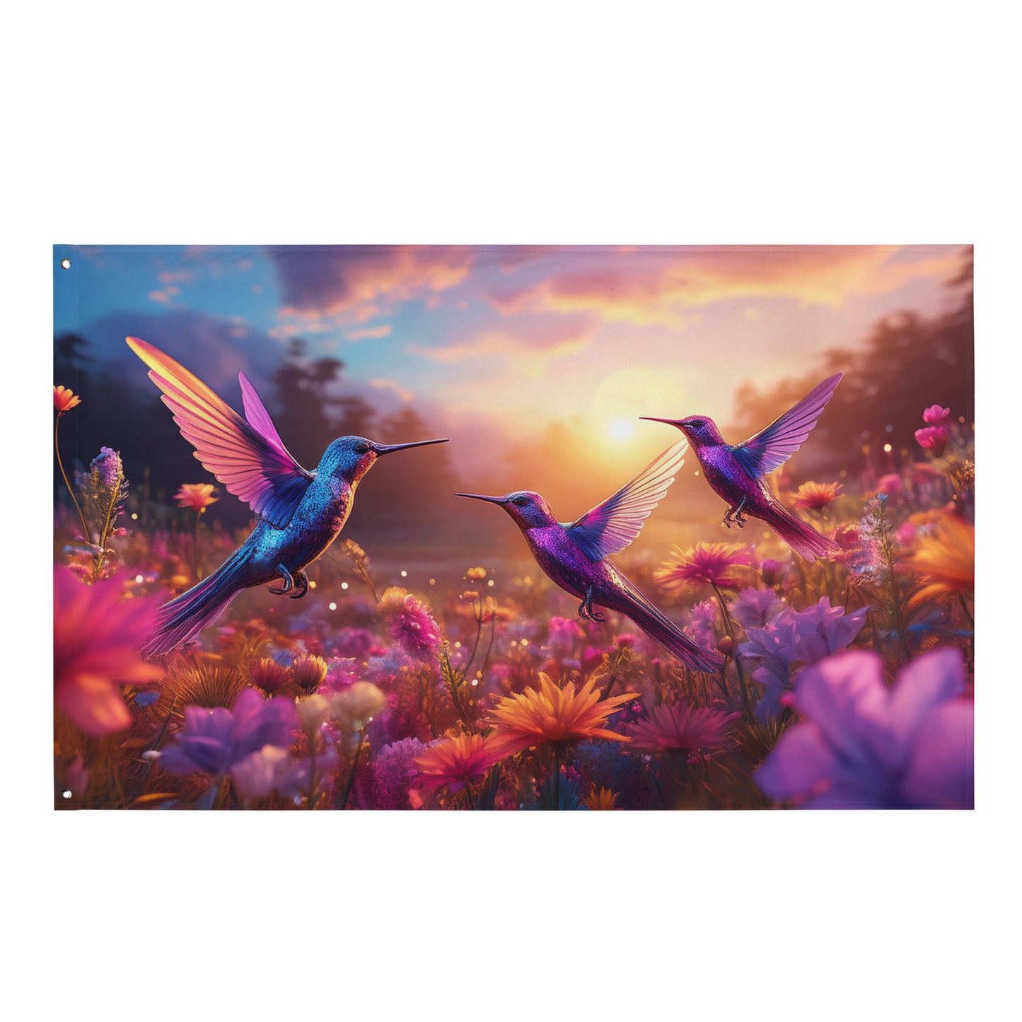 Hummingbird 3D Field Flag