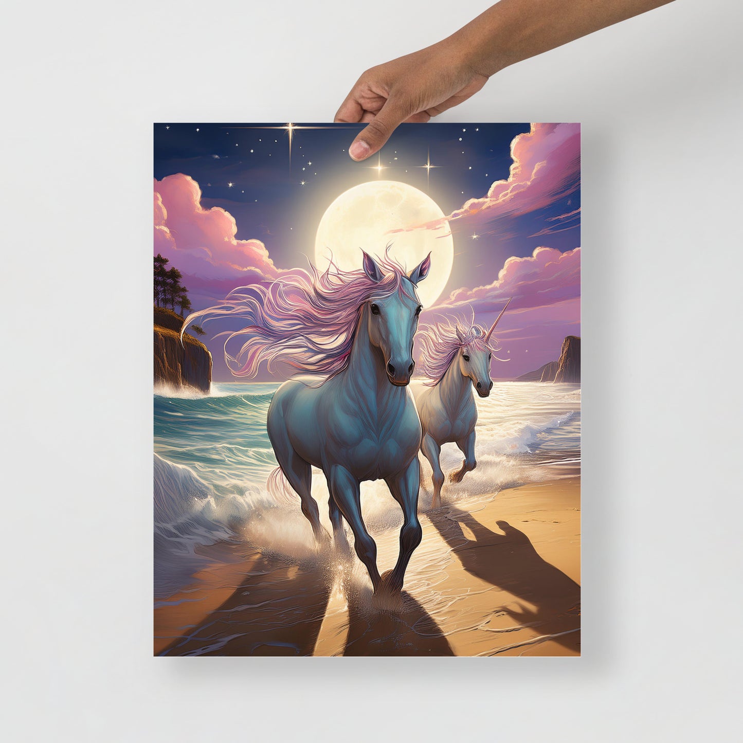 Unicorn Moon Poster 16"x20"