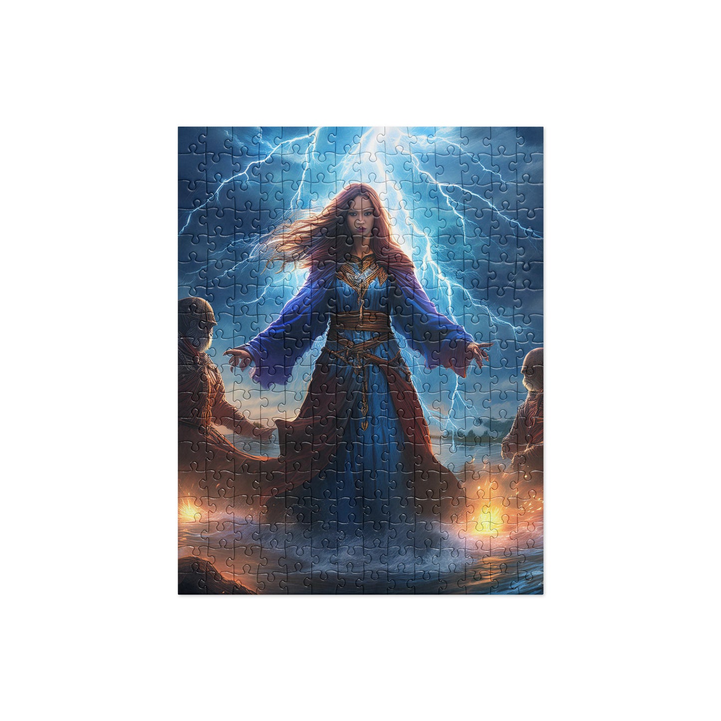 Lightening Female Mage Jigsaw Puzzle 252 pcs