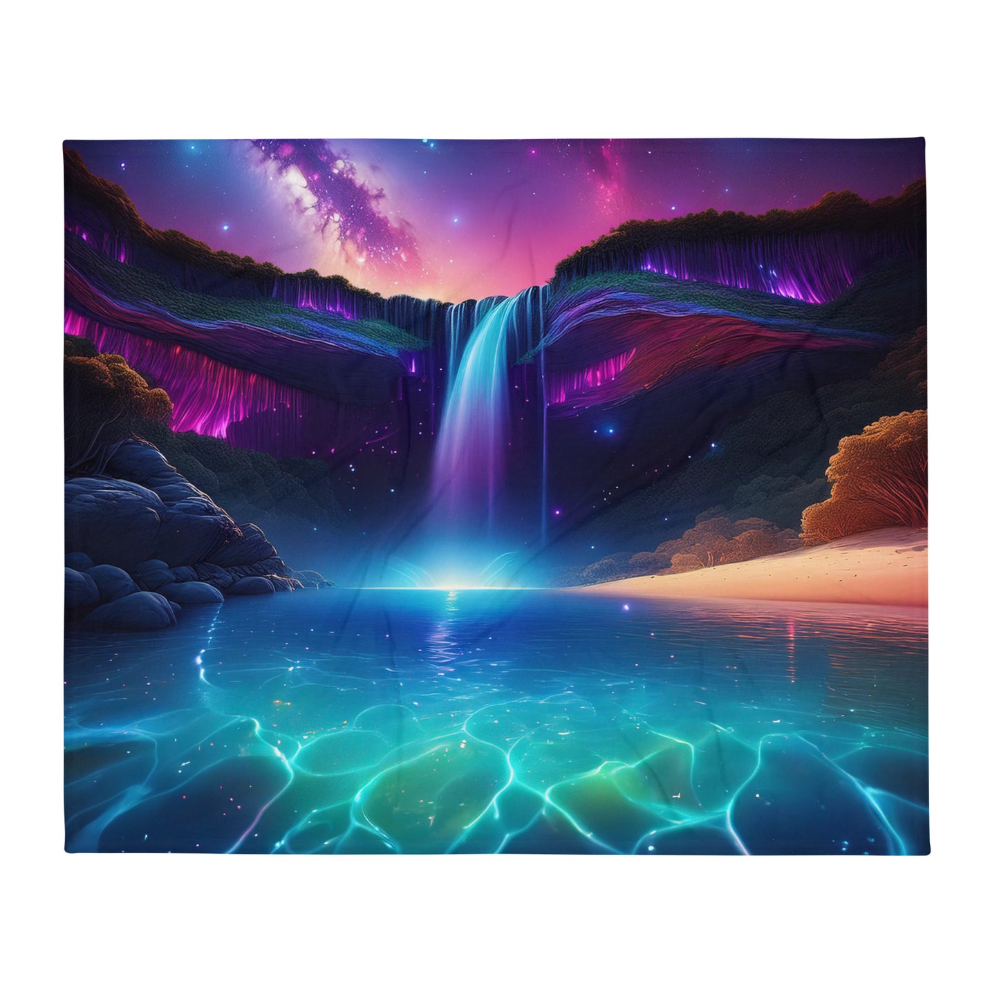 Enchanting Waterfall Throw Blanket 50"x60"