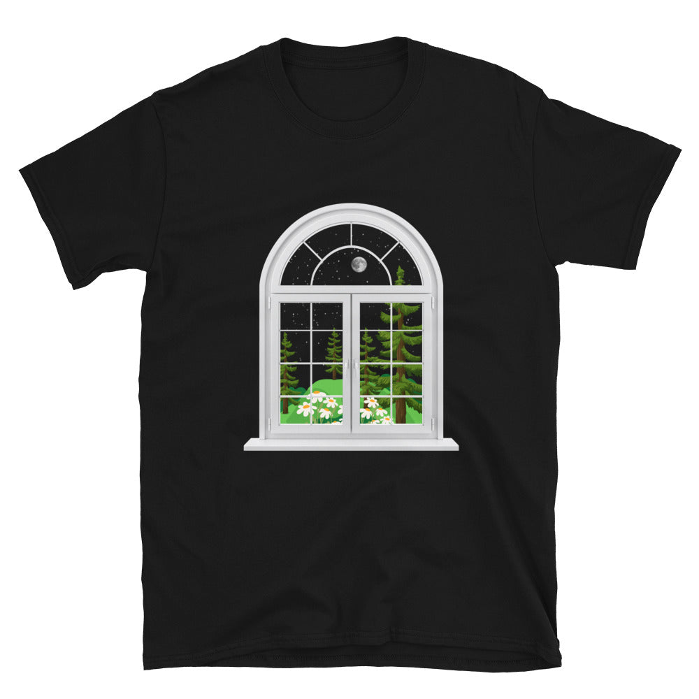 Night Window Short-Sleeve Unisex T-Shirt