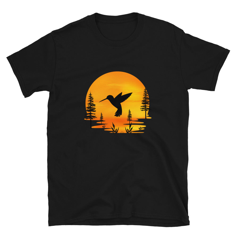 Hummingbird Sunset Short-Sleeve Unisex T-Shirt