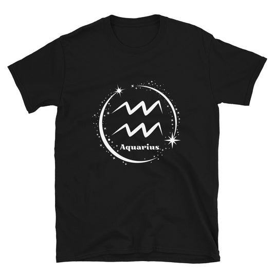 Aquarius Symbol Zodiac Short-Sleeve Unisex T-Shirt