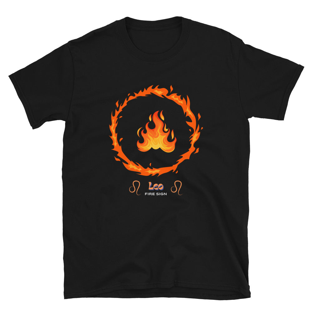 Leo Fire Short-Sleeve Unisex T-Shirt