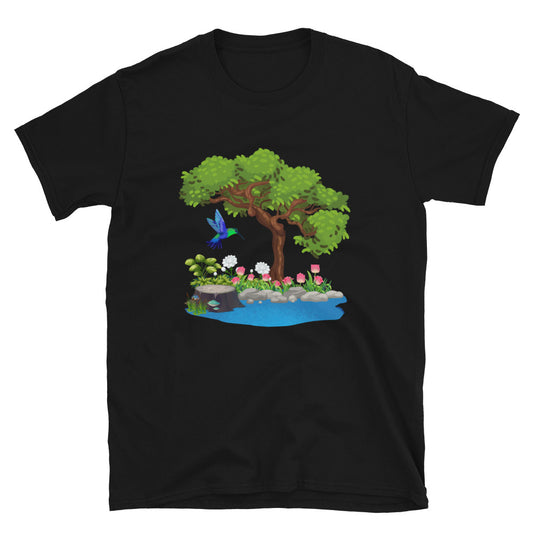 Hummingbird Garden Short-Sleeve Unisex T-Shirt